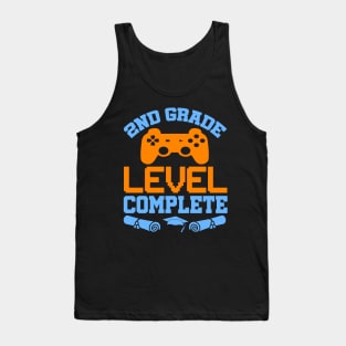 2nd Grade Level Complete Video Gamer T-Shirt Graduation Gift Tank Top